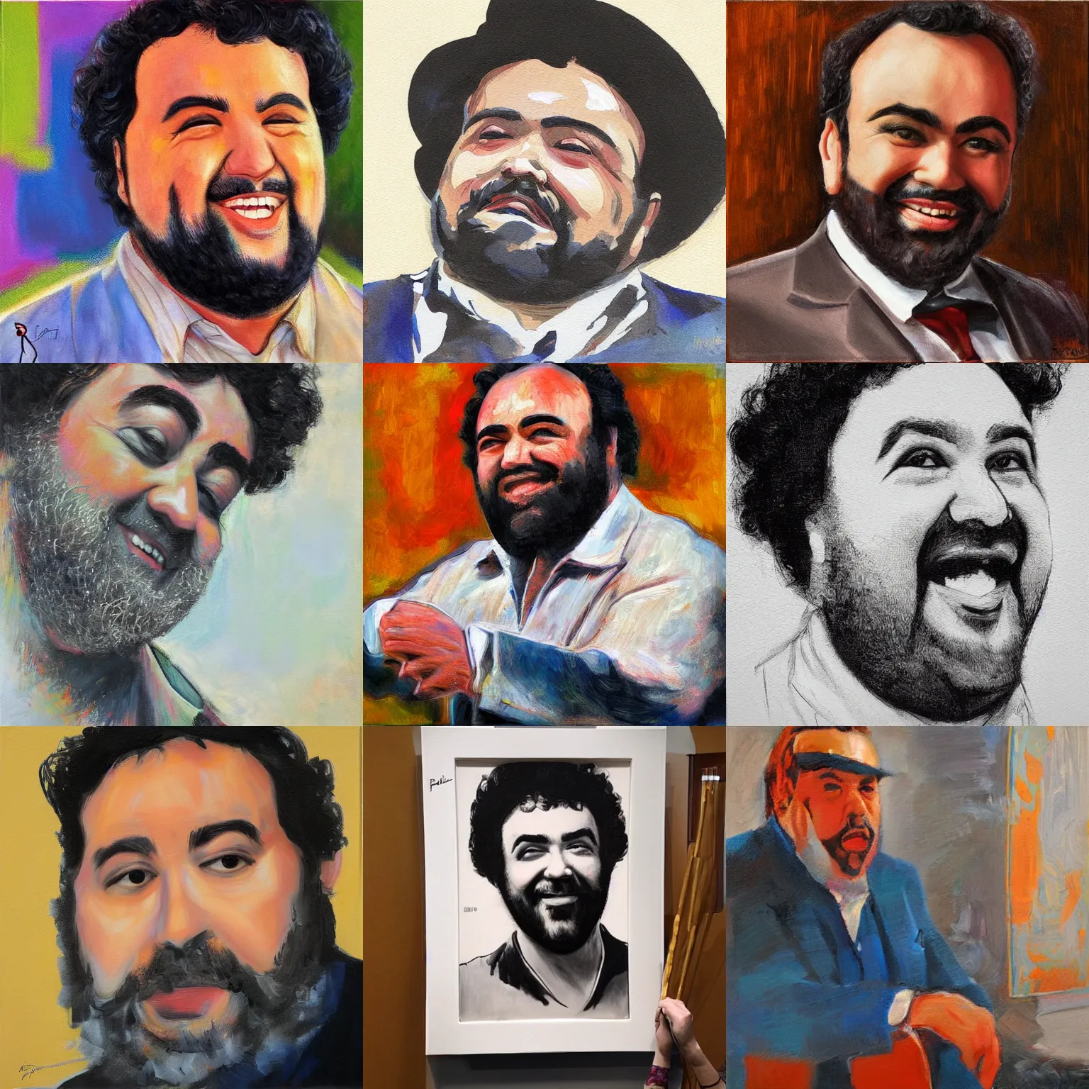 Prompt: artwork by rafael pavarotti