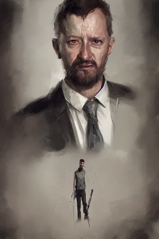 Prompt: hyper realistic concept art portait of david hilbert art by greg rutkowski and dmitry prozorov