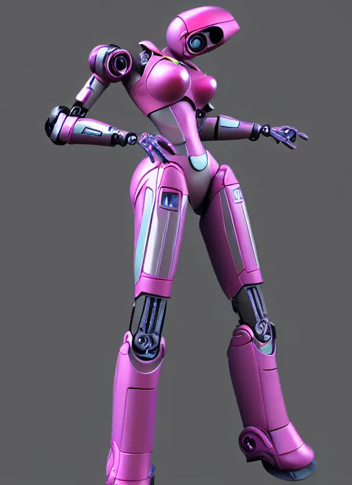 Image similar to The Transformer Arcee as Helen Parr, android heroine, robot girl, 3d model, octane render, many intricate details, artstation trending, conceptart.com, official media