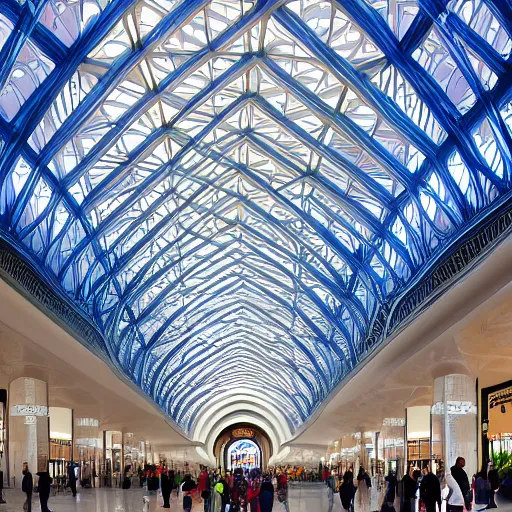 Prompt: elaborate and beautiful train station hall filled with travelers, designed by zaha hadid, bold colored walls, tall ceilings, large windows, lots of bold colors, unique architecture, sunbeams, concept art, illustration, detailed 8k