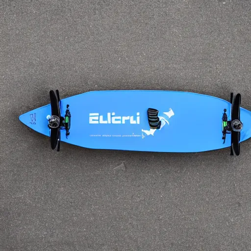 Image similar to blueprint for electric skateboard