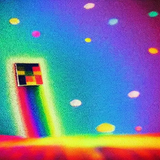 Image similar to nyancat, lifelike photography, vivid colors, space, rainbow