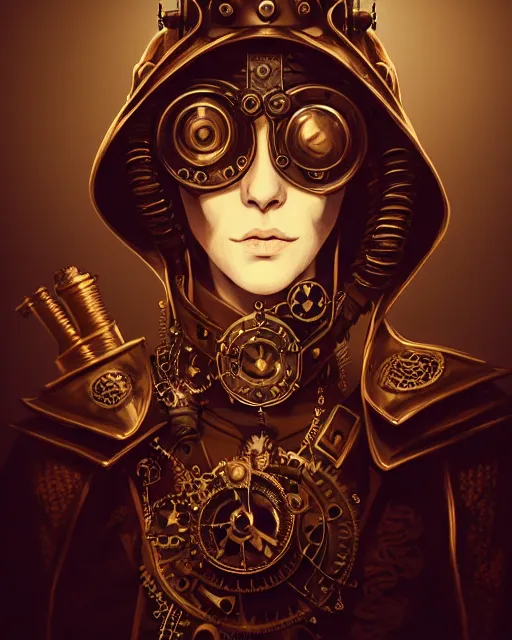 Prompt: steampunk steampunk fantasy chracter design portrait, handsome, monocle eye, intricate warrior armor, fullbody, by ilya kuvshinov, godessmechanic, peter mohrbacher, greg rutkowski, dramatic lighting, elden ring, intricate, highly detailed, deviant art, sharp focus, luminous, blender, deviant art, masterpiece, ray tracing