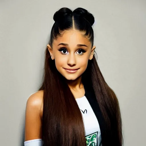 Image similar to ariana grande as a poggers champion