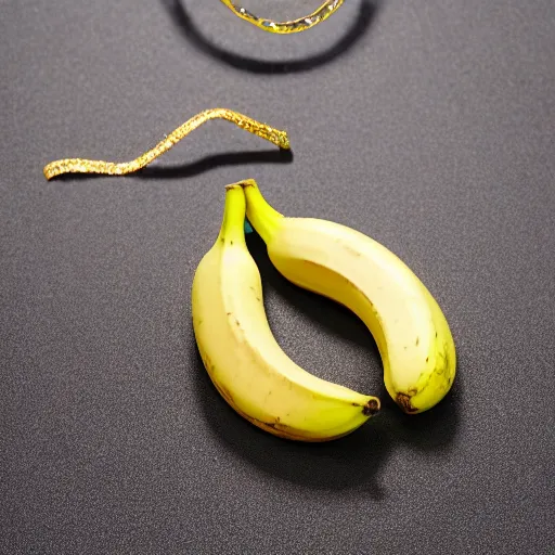 Prompt: banana made of beautiful gem stone, jewelry banana, shine, hd, high quality