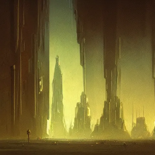 Prompt: highly detailed concept art of alien first contact, cityscape, beksinski style painting