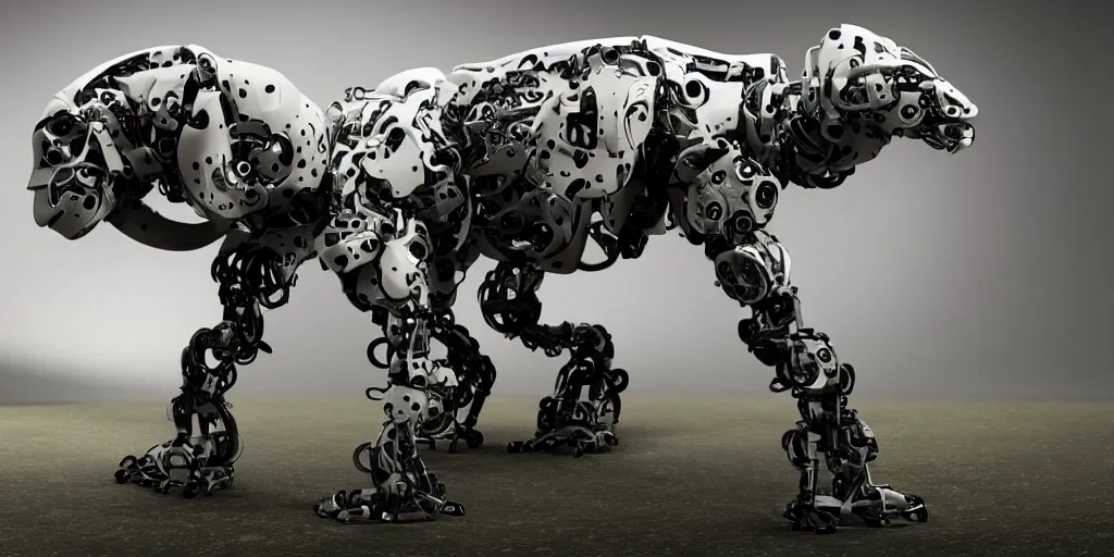 Image similar to photo of cybermorphic robotic animal