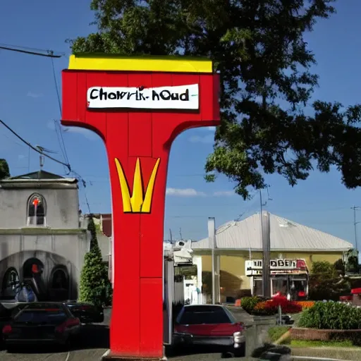 Image similar to church of McDonald's