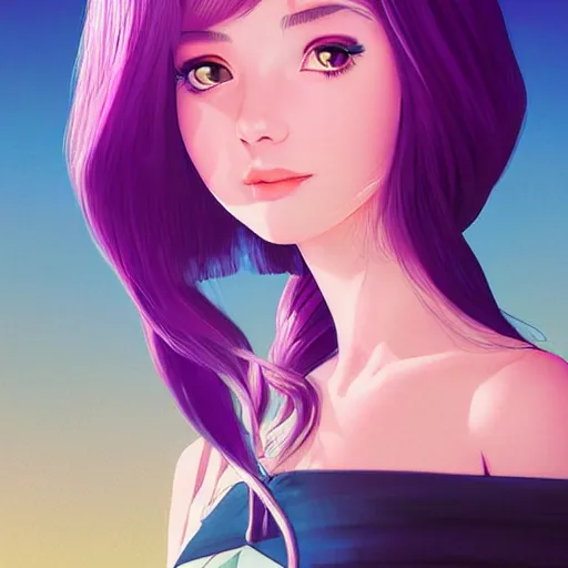 Image similar to pretty woman in goddess princess attire, painted by ilya kuvshinov