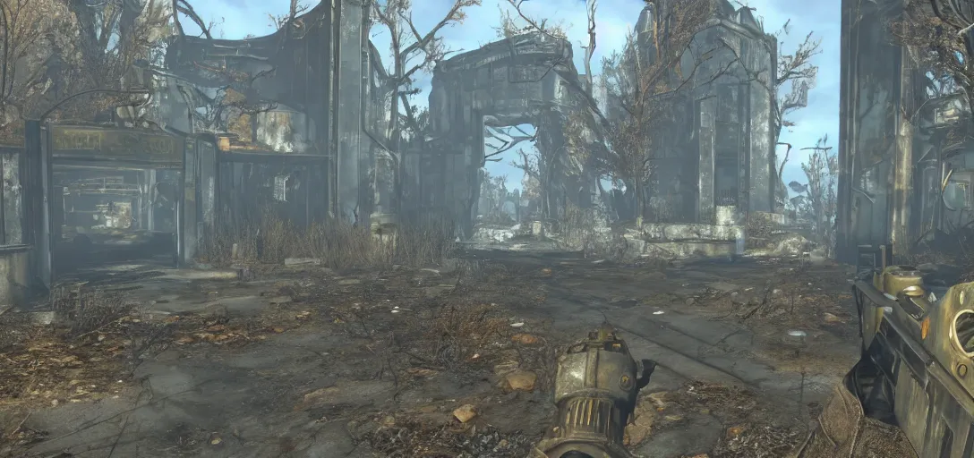 Image similar to A picture of Vault 111 Door entrance from Fallout 4