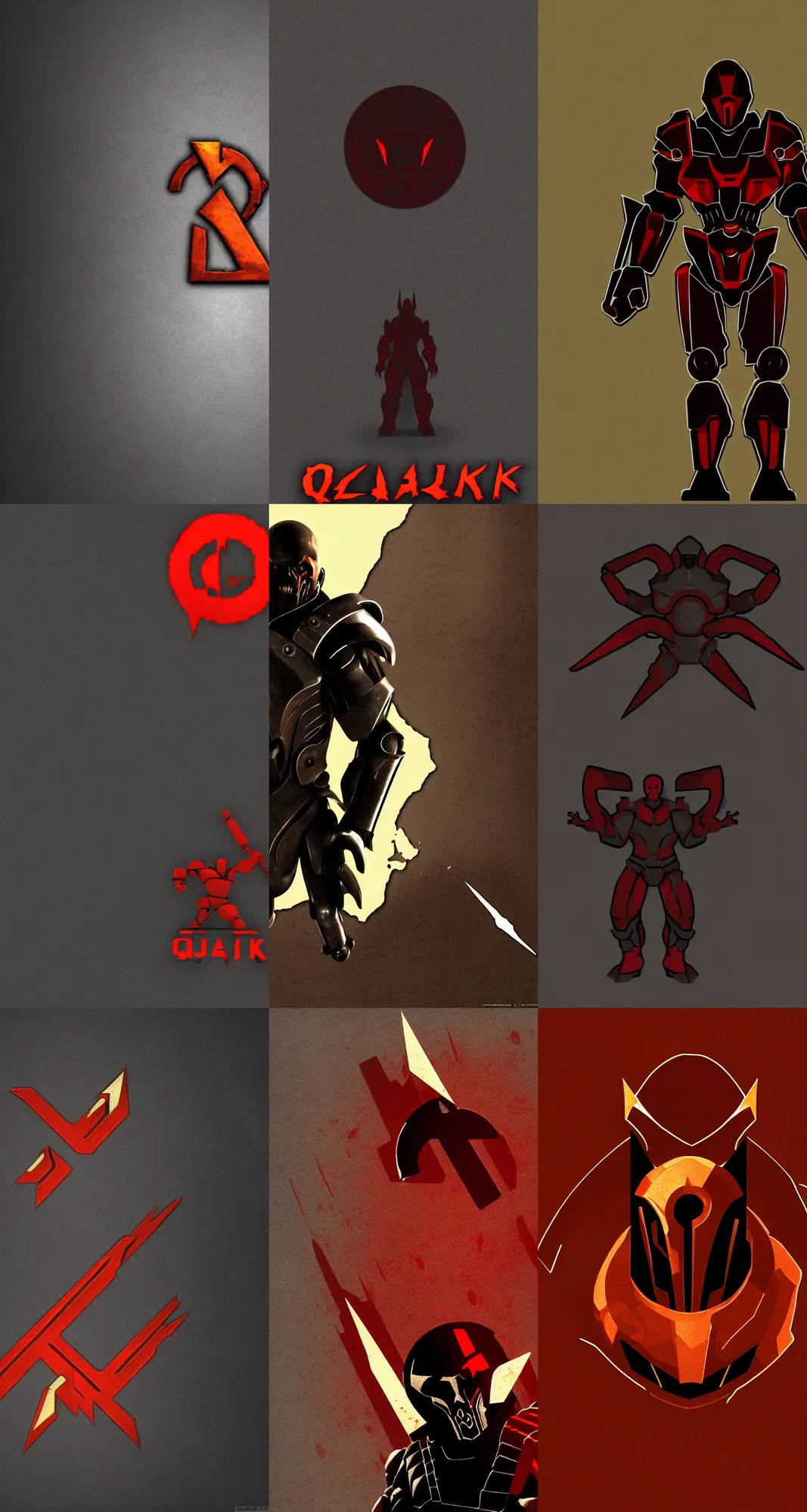 Prompt: quake ( 1 9 9 6 ) pc game, id software, stylized, minimalist wallpaper, desktop background, behance, artstation, deviantart