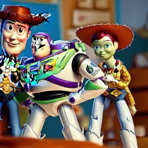 toy story 5, realistic poster, Stable Diffusion