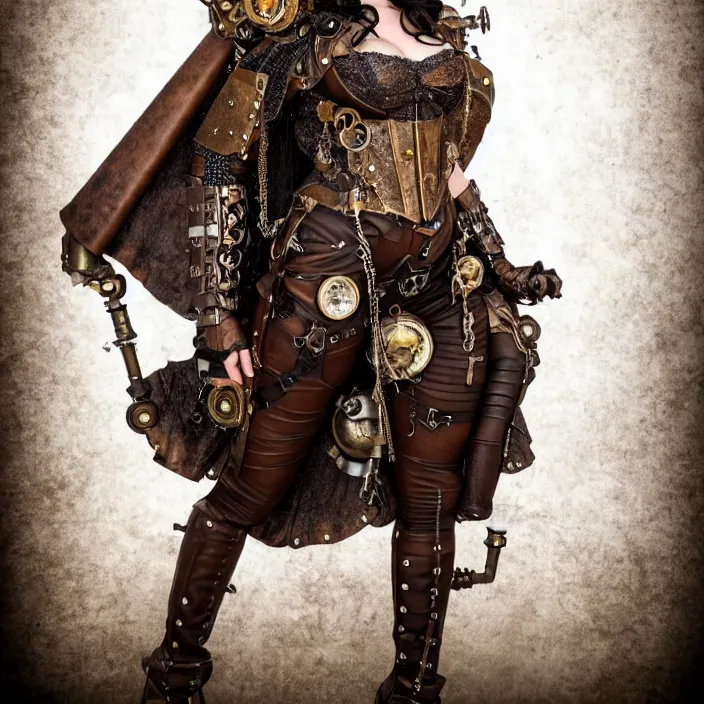 Image similar to full length photo of a very beautiful!! steampunk valkyrie, highly detailed, 4 k, hdr, smooth, sharp focus, high resolution, award - winning photo