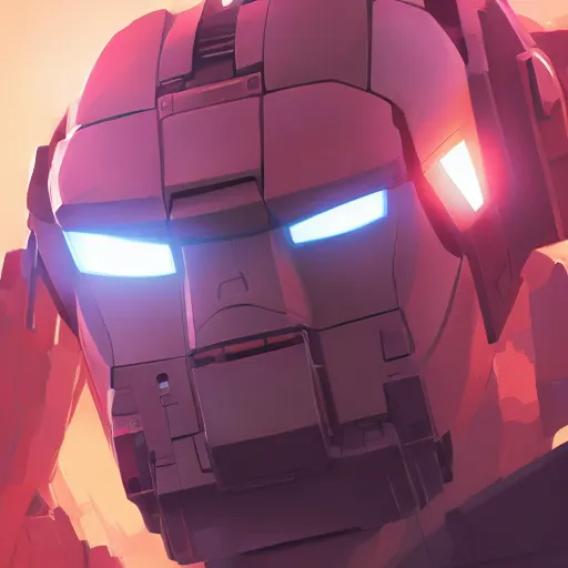 Image similar to face icon stylized minimalist mechwarrior, loftis, cory behance hd by jesper ejsing, by rhads, makoto shinkai and lois van baarle, ilya kuvshinov, rossdraws global illumination