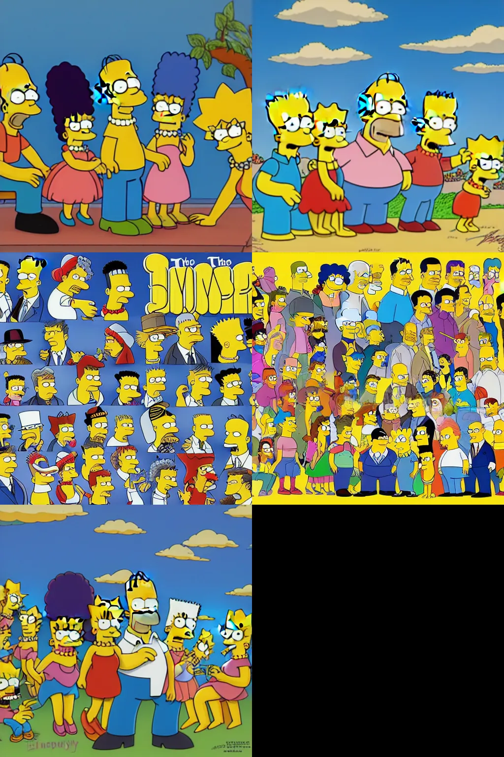 Prompt: The Simpsons drawn by Walt Disney, high resolution, 4k