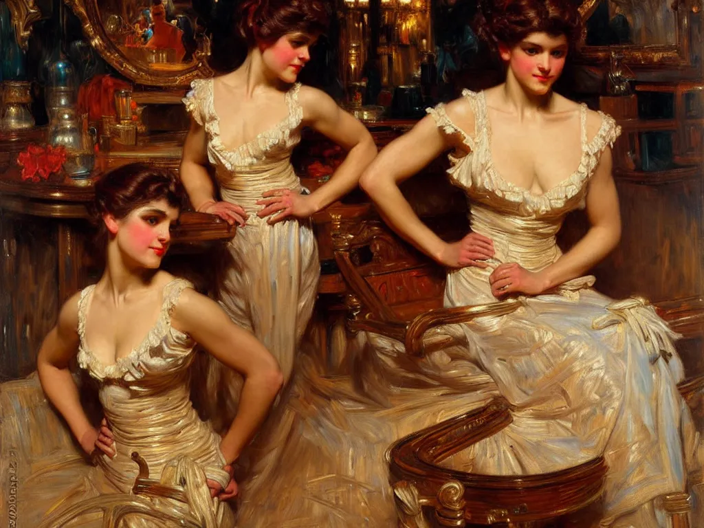 Image similar to highly detailed painting by gaston bussiere, j. c. leyendecker 8 k