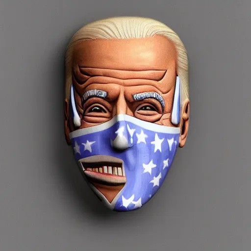 Prompt: biden mask