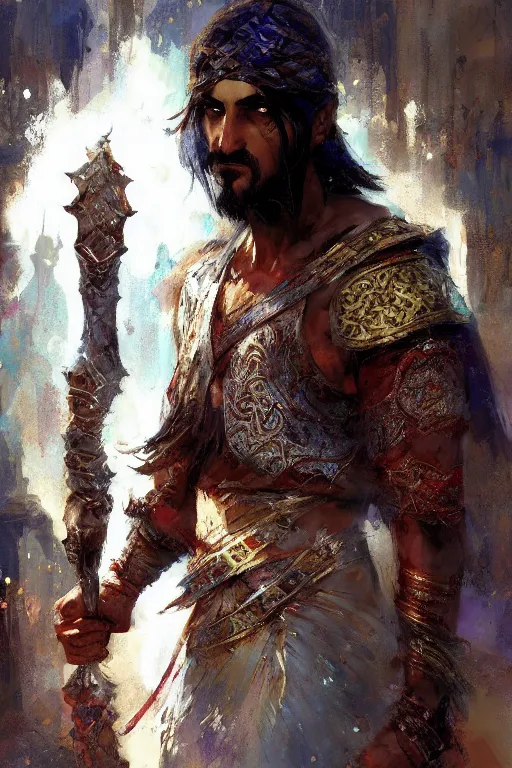 Image similar to prince of persia warrior within portrait by craig mullins