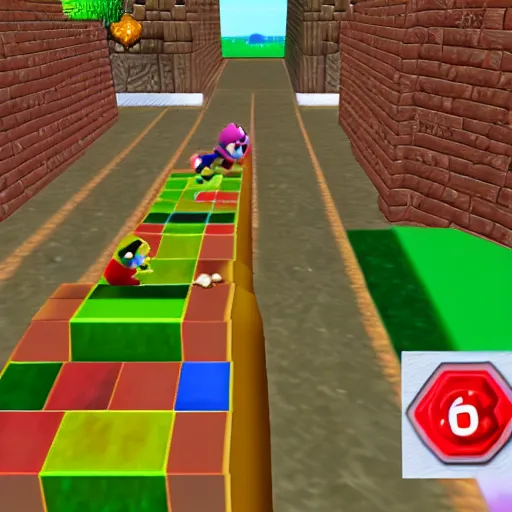 Image similar to super mario 64 screenshot