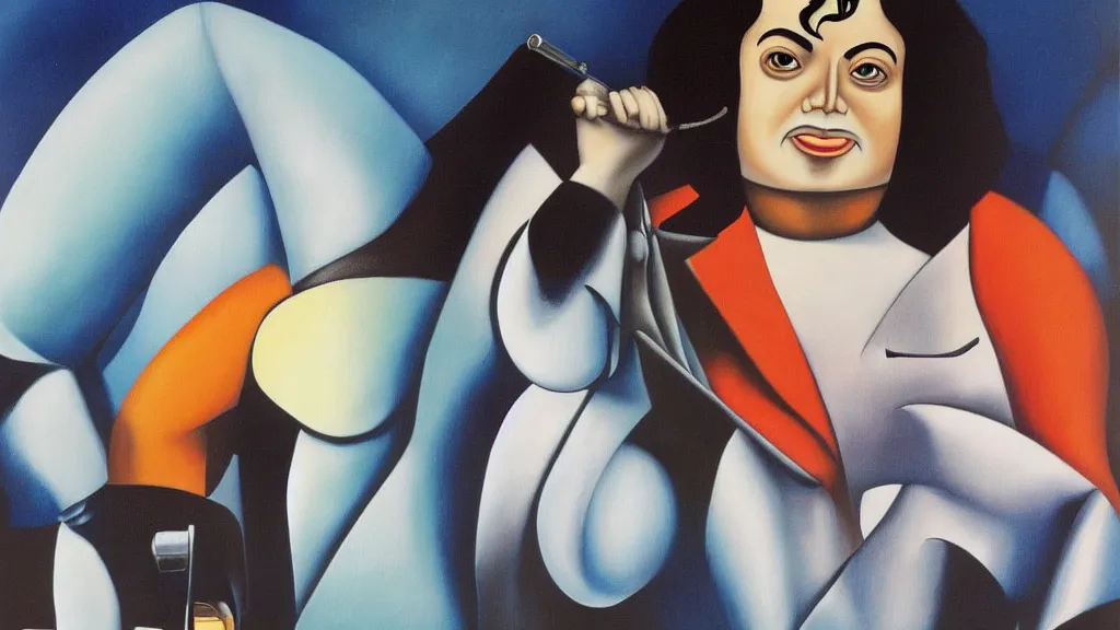 Prompt: Michael Jackson painted by Botero