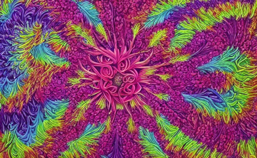 Prompt: a Photorealistic dramatic hyperrealistic aesthetic flowers by Alex Grey