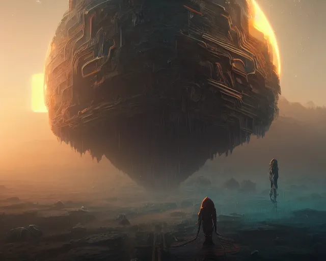 Prompt: the huntspace of the journey vale, intricate abstract. intricate artwork, by tooth wu, wlop, beeple, dan mumford. concept art, octane render, trending on artstation, greg rutkowski very coherent symmetrical artwork. cinematic, key art, hyper realism, high detail, octane render, 8 k, iridescent accents