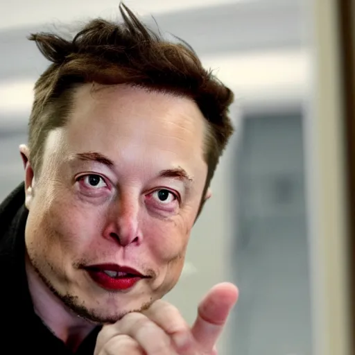 Prompt: Elon Musk kicks Gollum