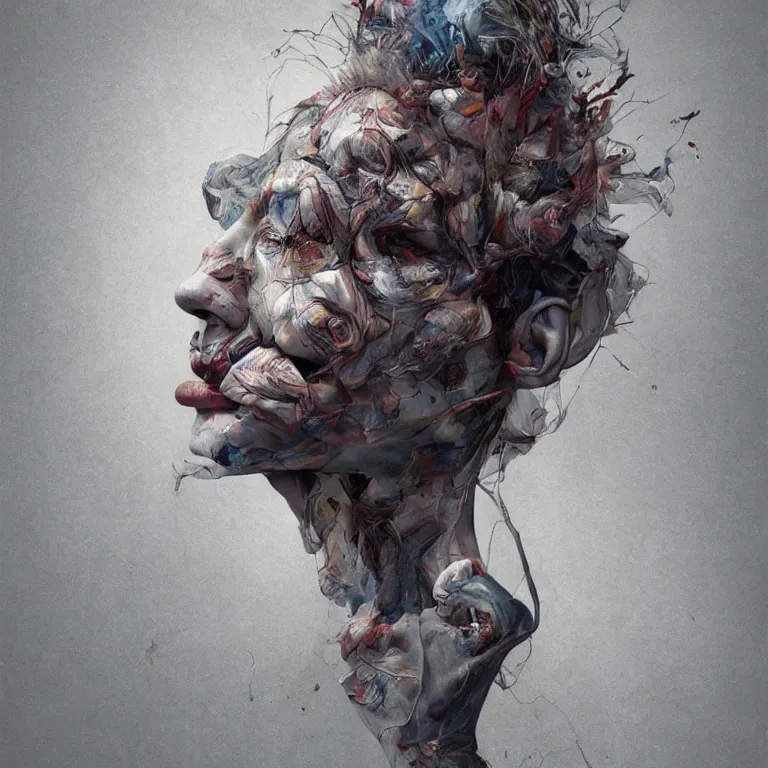 Prompt: tortured souls in the style of kevin spring, 3 d render, esao andrews, jenny saville, surrealism, dark art by james jean, ross tran, optical illusions, modern cubism