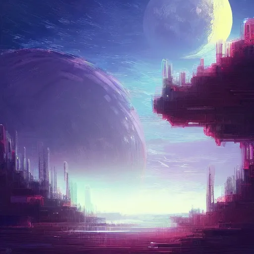 Image similar to a moon base, by anato finnstark, by alena aenami, by john harris, by ross tran, by wlop, by andreas rocha