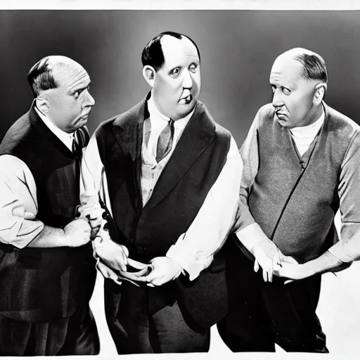 Prompt: the three stooges,