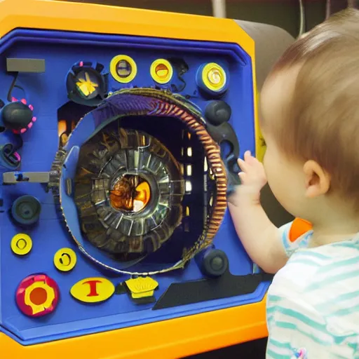 Image similar to fusion reactor powered by toddlers