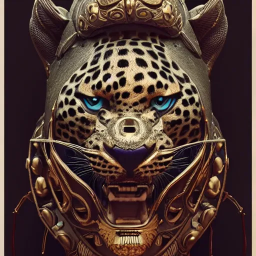 Image similar to Justice Leopard:: by beeple and James Gilleard and Justin Gerard :: ornate, dynamic, particulate, intricate, elegant, highly detailed, centered, artstation, smooth, sharp focus, octane render, 3