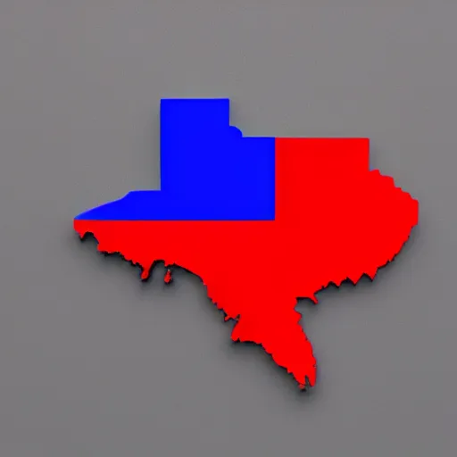 Prompt: spinning 3d Georgia (U.S. state) graphic render. 3d volume in the shape of Georgia, RED color
