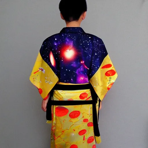 Image similar to war kimono, space punk