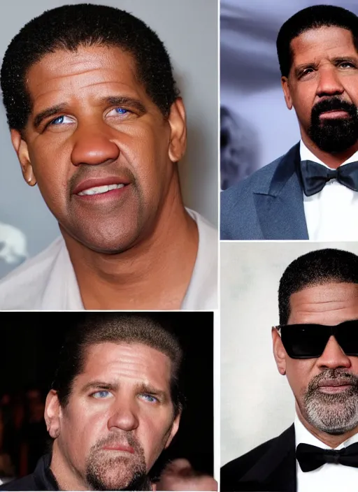 Prompt: white Denzel Washington