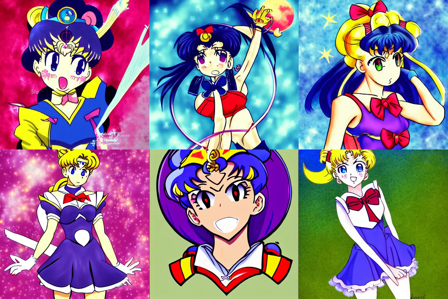 Prompt: Sailor Moon, by ShizenBomber!, deviantart, twitter