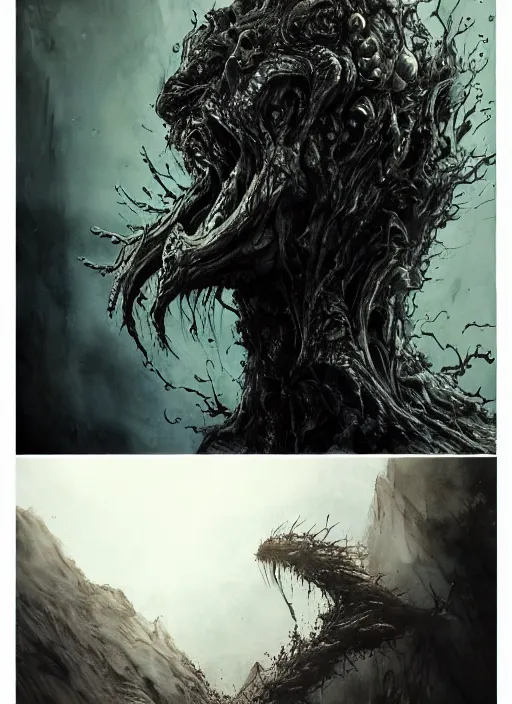 Prompt: portrait, scary ooze creature, watercolor, dramatic lighting, cinematic, establishing shot, extremely high detail, foto realistic, cinematic lighting, pen and ink, intricate line drawings, by Yoshitaka Amano, Ruan Jia, Kentaro Miura, Artgerm, post processed, concept art, artstation, matte painting, style by eddie mendoza, raphael lacoste, alex ross