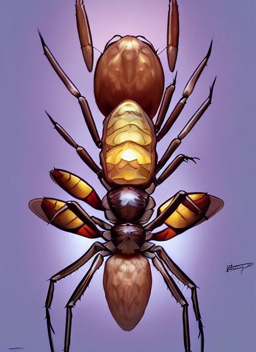 Prompt: spider eating moth, natural lighting, path traced, highly detailed, high quality, digital painting, by don bluth and ross tran and studio ghibli and alphonse mucha, artgerm