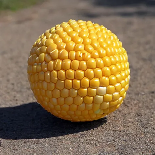 Image similar to Ball made of corn