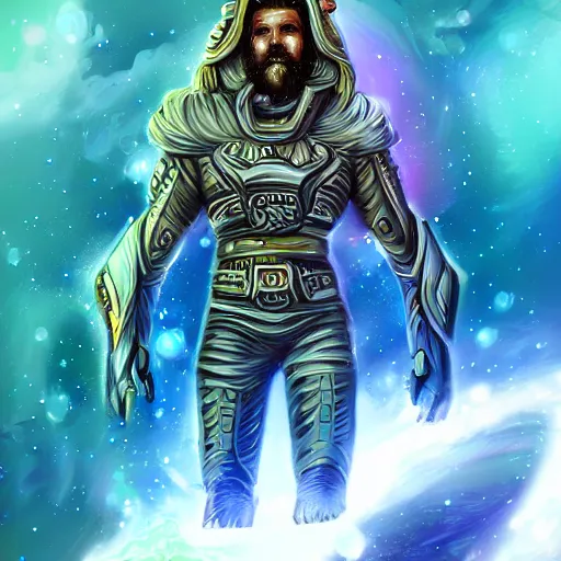 Prompt: space viking, digital art, 4 k, fantasy,