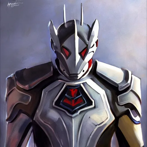 Image similar to greg manchess portrait painting of armored spiderman ultraman grey fox from metal gear cyborg japanese - american hybrid as overwatch character, medium shot, asymmetrical, profile picture, organic painting, sunny day, matte painting, bold shapes, hard edges, street art, trending on artstation, by huang guangjian and ail elvgren and sachin teng