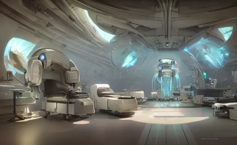 futuristic hospital