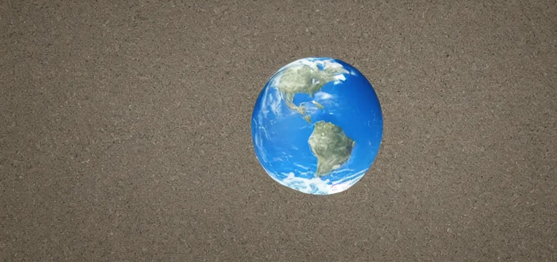 Image similar to Flat Earth sitting on a Round Earth