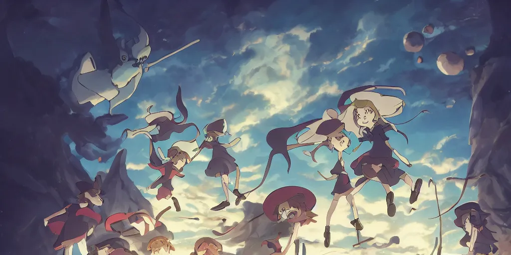 Little Witch Academia, Ghibli, Anime Background, | Stable Diffusion |  OpenArt