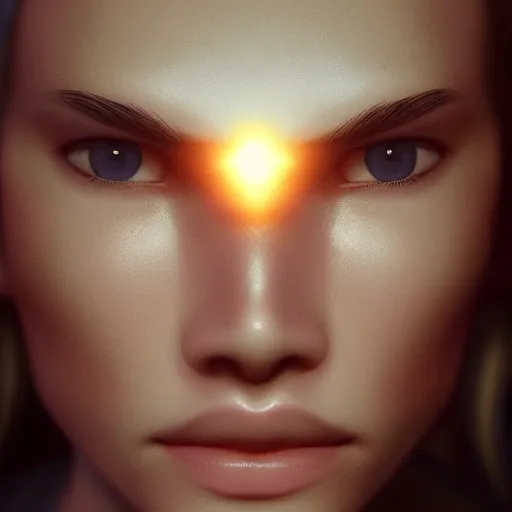 Image similar to artificial intelligence, digital art, highly detailed, trending on artstation, lens flare, atmosphere, hyper realistic, cinematic lightning, sharp focus, extreme details perfect face, pretty face, fine - face, 8 k, ultra texture, masterpiece