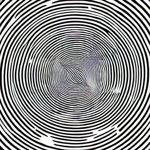 Image similar to optical illusion image, circles, squares, lines, black and white, subliminal, secret shape, hidden shape, message, illusion, visuals, waves, foucus, quality