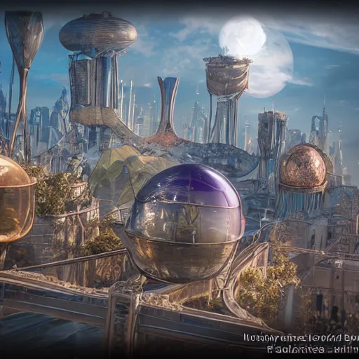 Prompt: streampunk city in a gigantic faberge egg, sky, steampunk, fantasy art, unreal engine,