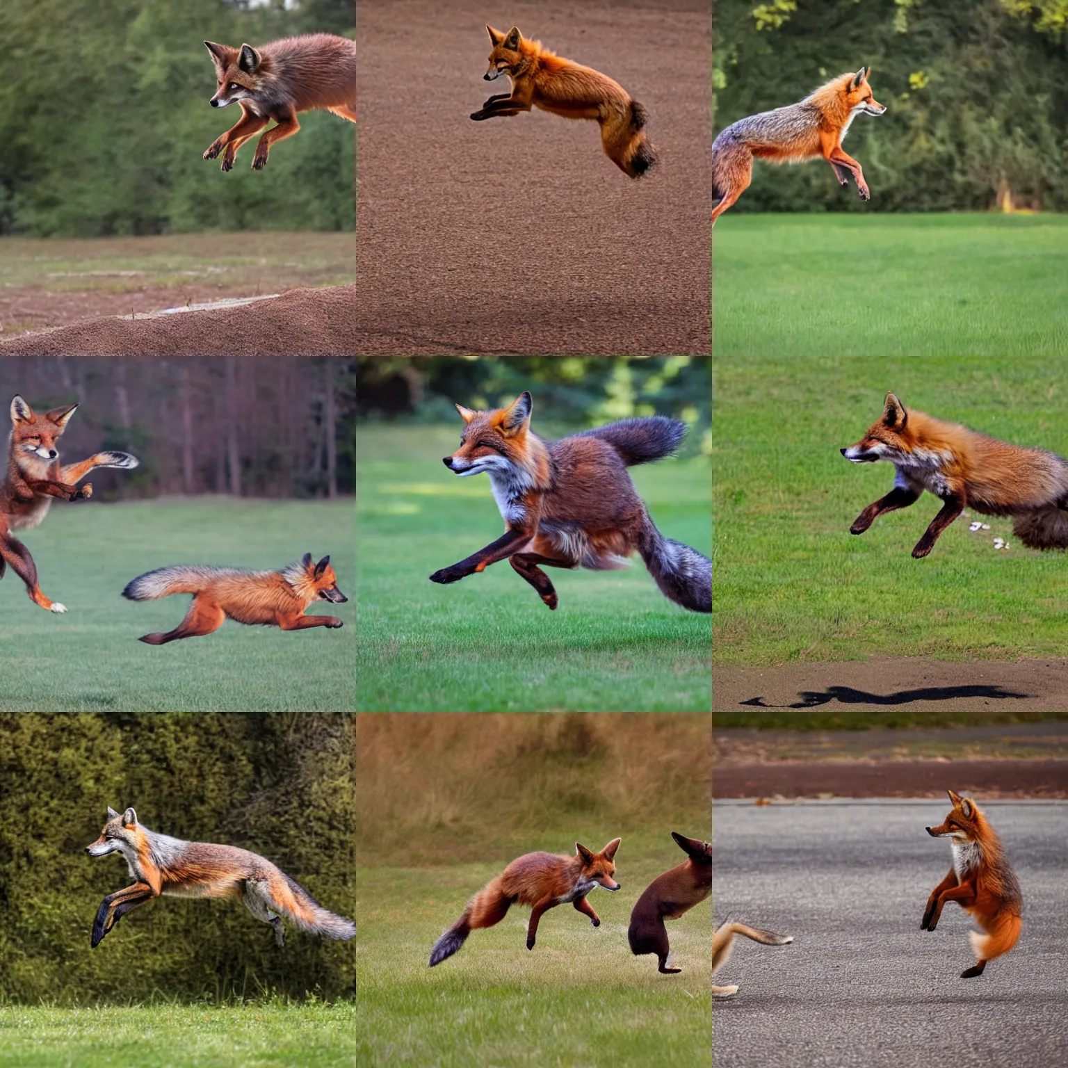 Prompt: a quick brown fox jumping over a lazy dog