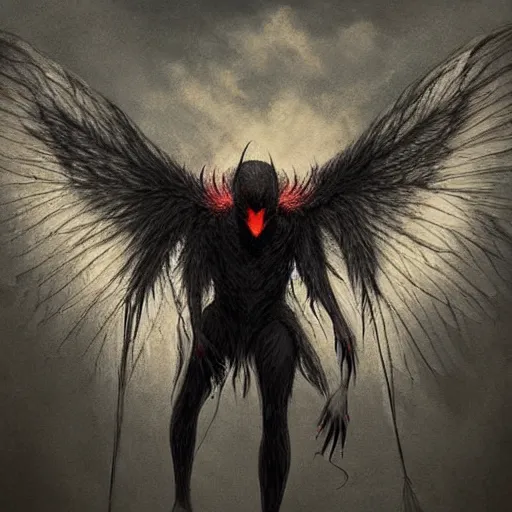 hyper detailed realistic mothman in the style of | Stable Diffusion ...