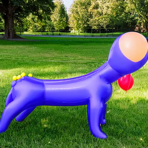 Image similar to balloon dog in a park, sunny day